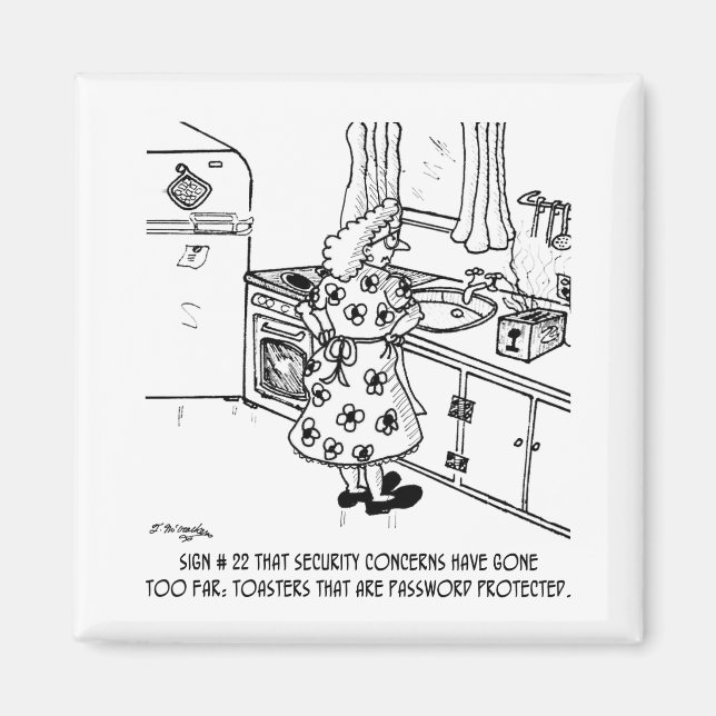 Toaster's Password Magnet (Front)