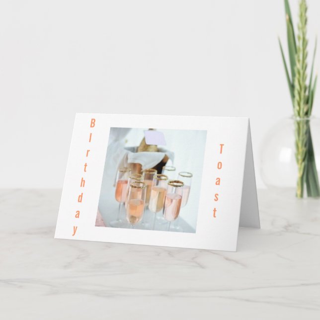 TOASTING "FRIENDSHIP" AND "YOUR BIRTHDAY" CARD (Front)