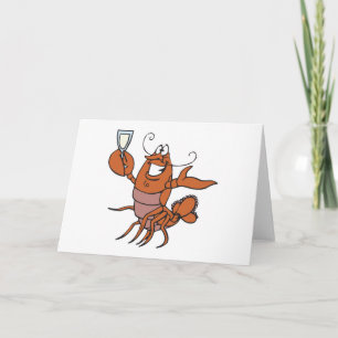toasting lobster card