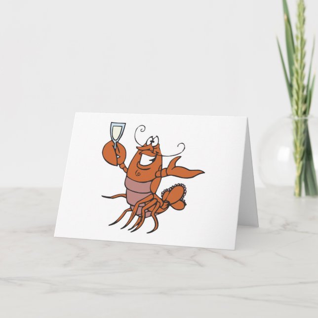 toasting lobster card (Front)