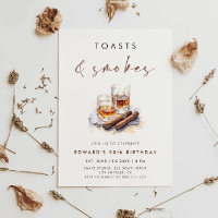 Toasts and Smokes Whisky & Cigars Birthday