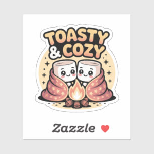 Toasty Marshmallows Cute Kawaii Badge