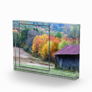 Tobacco Barn Autumn Foliage Add Your Own Photo Block