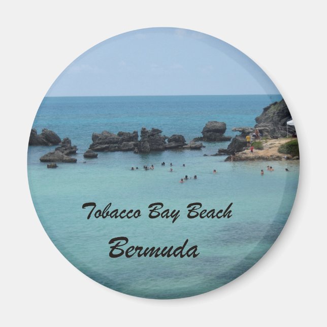 Tobacco Bay Beach, Bermuda Magnet (Front)