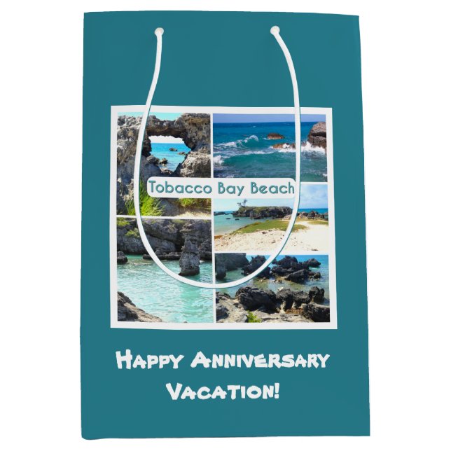 Tobacco Bay Beach, Bermuda Medium Gift Bag (Front)