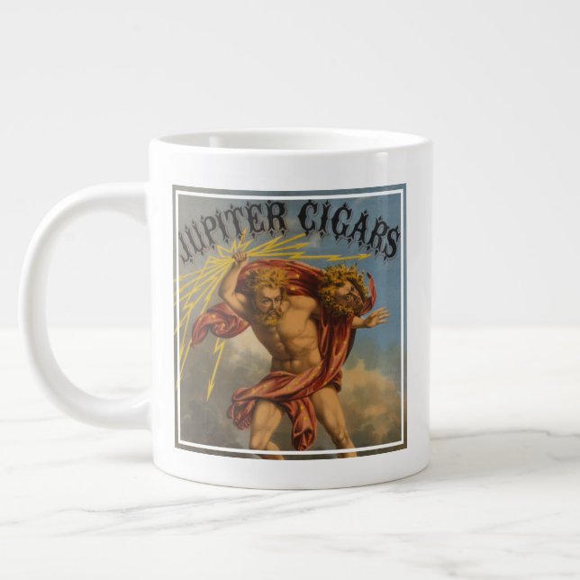 Tobacco Label, 1868. Large Coffee Mug (Left)