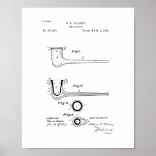 Tobacco Pipe Patent Poster