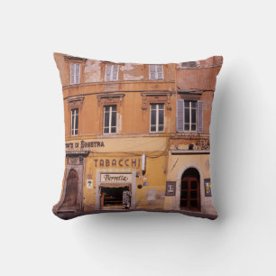 Tobacco Shop Perugia Poster Plaque Cushion