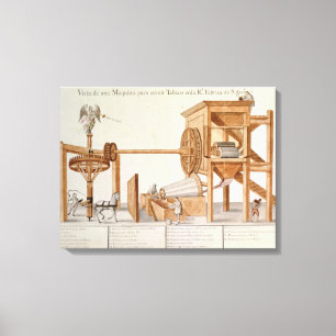 Tobacco Sieving Machine from the Royal Tobacco Canvas Print
