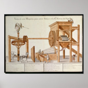 Tobacco Sieving Machine from the Royal Tobacco Poster