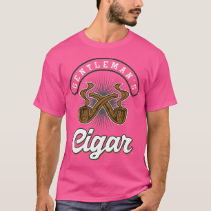 Tobacco Smoker Smoke Cigarette Gentleman'S Cigar T-Shirt