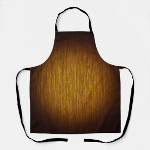 Tobacco Sunburst Grainy Wood Apron