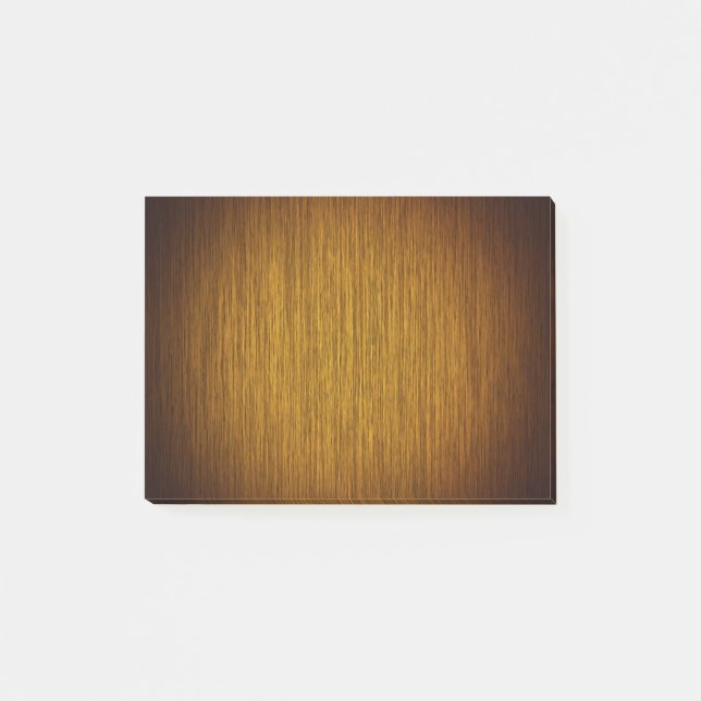 Tobacco Sunburst Grainy Wood Background Post-it Notes (Front)