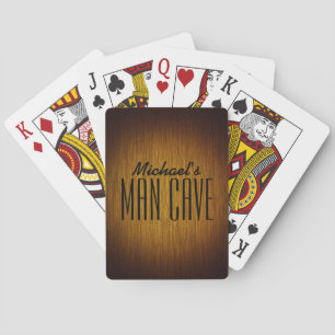 Tobacco Sunburst Man Cave Playing Cards