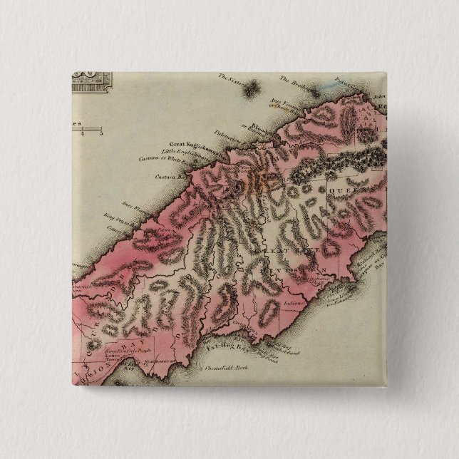 Tobago 15 Cm Square Badge (Front)