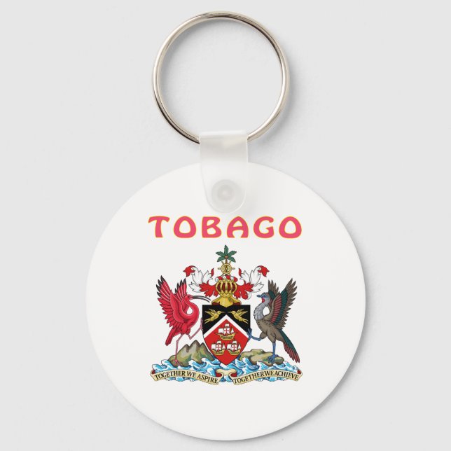 Tobago Coat Of Arms Key Ring (Front)
