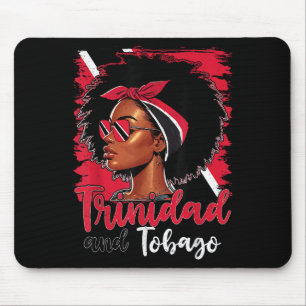 Tobagonian Girl Trinidad Flag Proud Trini Women T- Mouse Mat