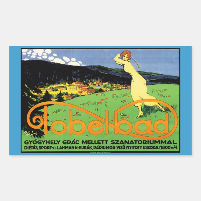 Tobelbad Rectangular Sticker (Front)