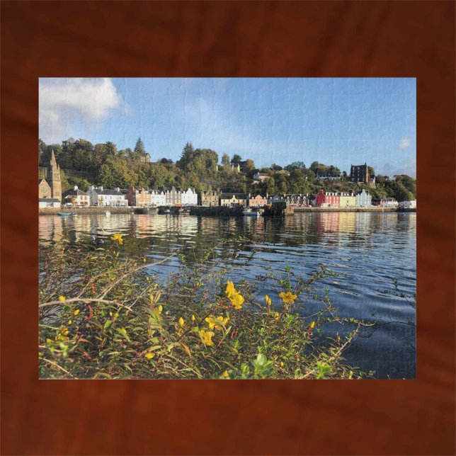Tobermory, Isle of Mull, Scotland with Flowers Jigsaw Puzzle (Creator Uploaded)