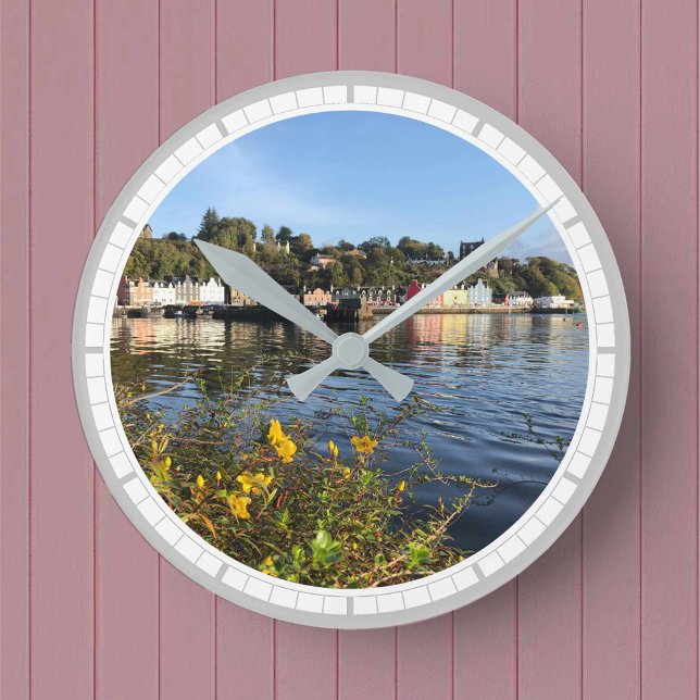 Tobermory on the Isle of Mull, Scotland Round Clock (Creator Uploaded)