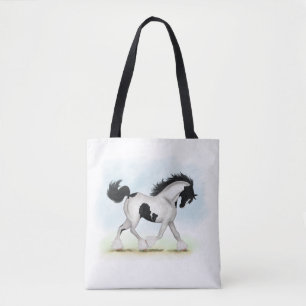 Tobiano Gypsy Vanner Horse Tote Bag