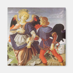 Tobias and the Angel by Andrea del Verrocchio Magnet