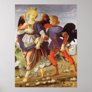 Tobias and the Angel by Andrea del Verrocchio Poster