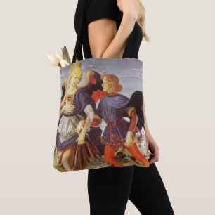 Tobias and the Angel by Andrea del Verrocchio Tote Bag