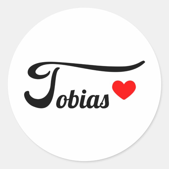Tobias Classic Round Sticker (Front)