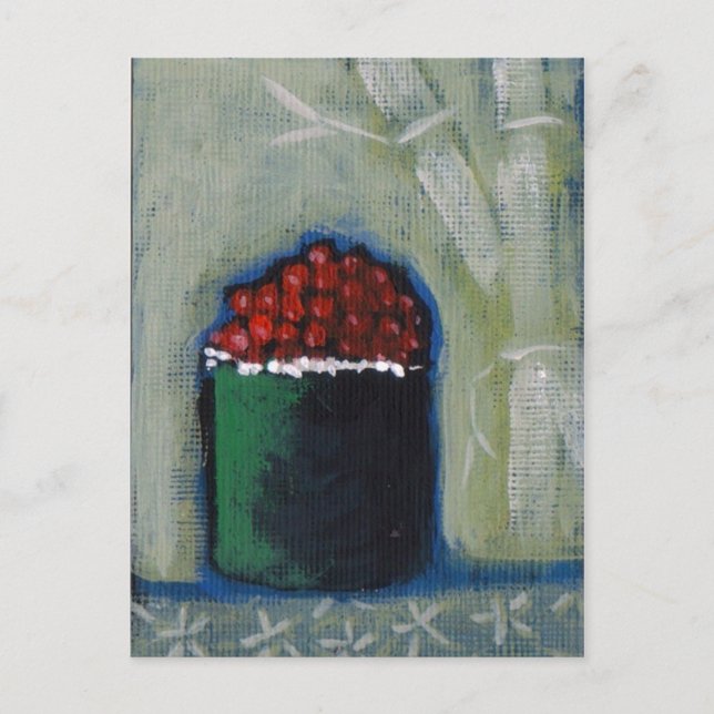 Tobiko Sushi Post Card by Campbell Jane (Front)