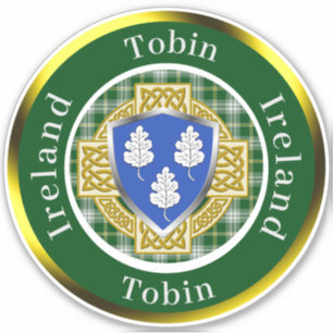 Tobin Irish Shield/Celtic Cross Personalised