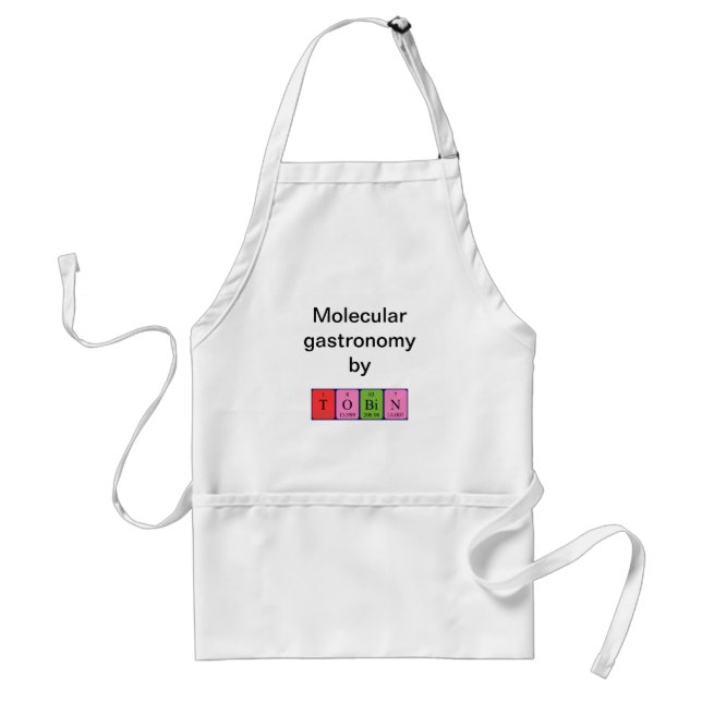 Tobin periodic table name apron (Front)