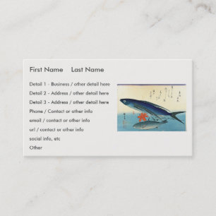 Tobiuo & Ishimochi - Colourful Japanese Fish Print Business Card