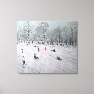 Tobogganers Darley Park 2009 Canvas Print