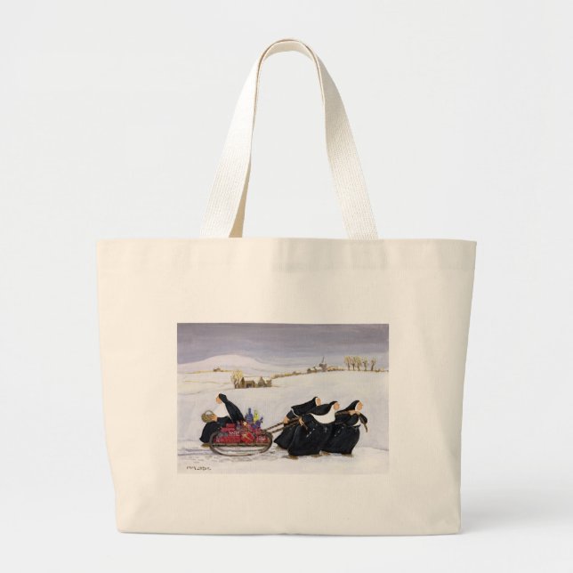 Tobogganing  2 large tote bag (Front)