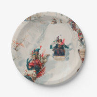 "Tobogganing", Chromolithograph, Louis Prang & Co.