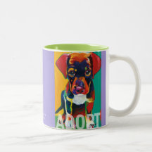 Toby ADOPT Mug by Ron Burns