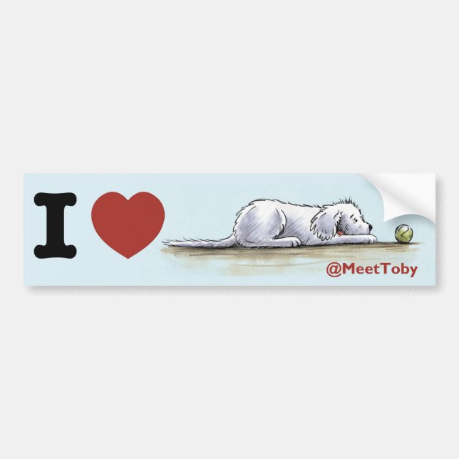 Toby Bumper Sticker (Front)