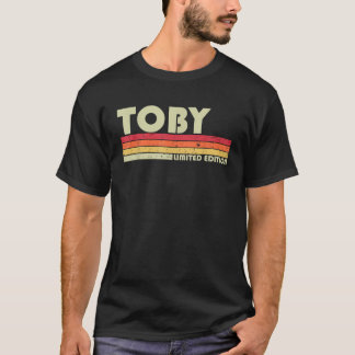 TOBY Gift Name Personalized Funny Retro Vintage Bi T-Shirt