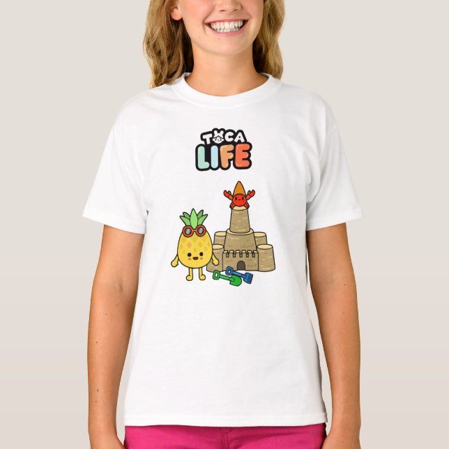 Toca Life Toca Boca Toca World Beach T-Shirt (Front)