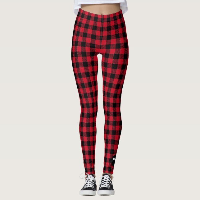 Tocaya Buffalo Check Leggings (Front)