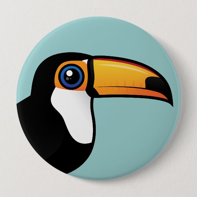Toco Toucan 10 Cm Round Badge (Front)