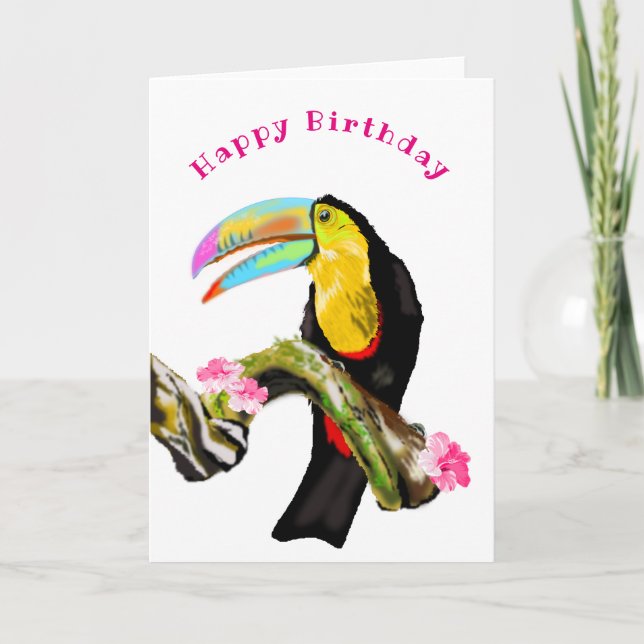 Toco Toucan Birthday Card (Front)