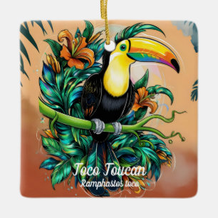 Toco Toucan Ceramic Ornament