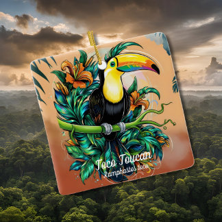 Toco Toucan  Ceramic Ornament