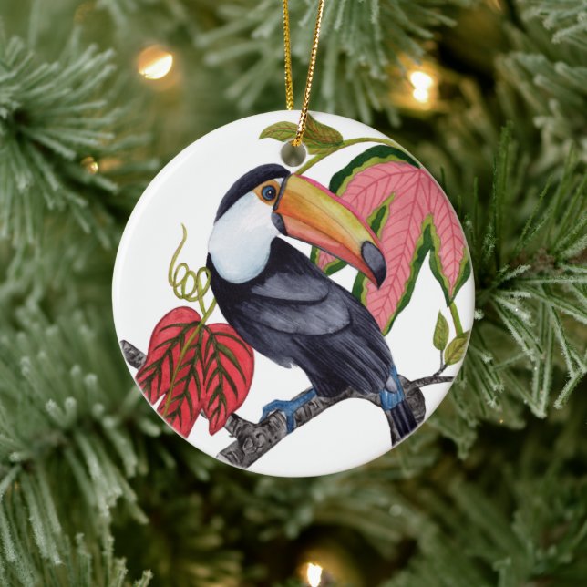 Toco Toucan Ceramic Tree Decoration (Tree)