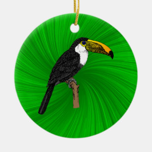 Toco Toucan Ceramic Tree Decoration