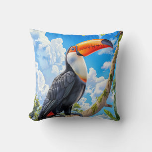 Toco toucan cushion