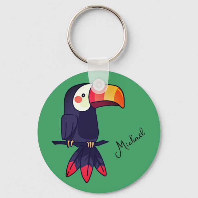 Toco Toucan Key Ring (Front)