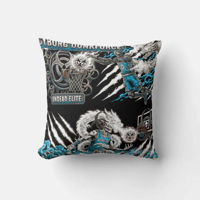 TOCOCLAWS Cyborg Dunkforce - Undead Elite Basketba Cushion (Front)